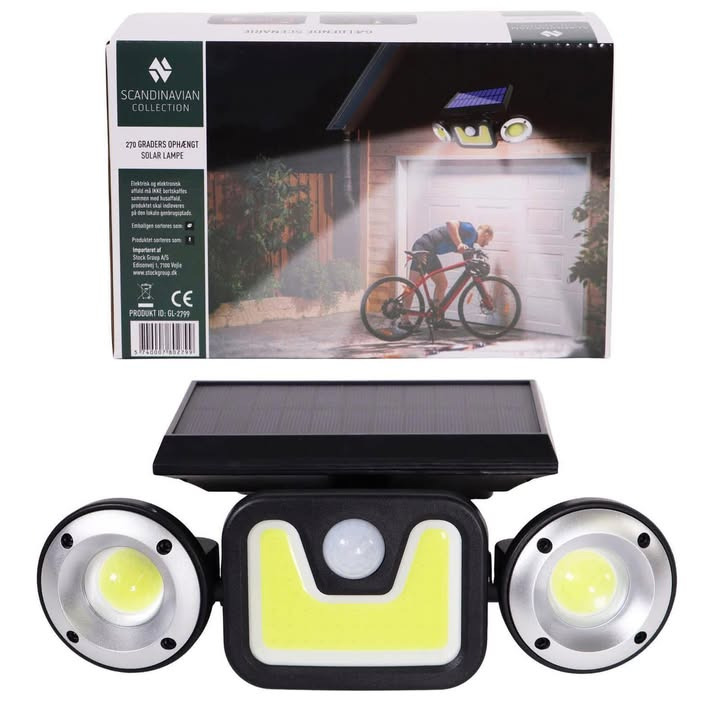 Min Købmand Øster Bjerregrav tilbyder solcellelamper med bevægelsessensor til specialpris