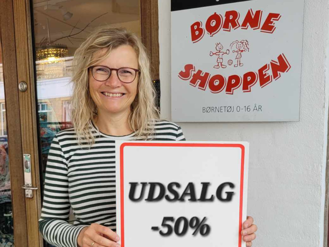 Stort udsalg i Børneshoppen Brønderslev!