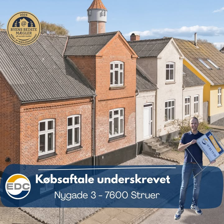 EDC Ejen­doms­grup­pen Struer har underskrevet købsaftale på Nygade 3