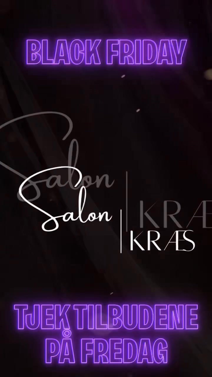 Salon Kræs ApS annoncerer eksklusive Black Friday-tilbud i morgen
