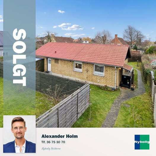 Nybolig Hvidovre - Alexander Holm ApS sælger ejendom på Beringgårdsvej 45A i Hvidovre