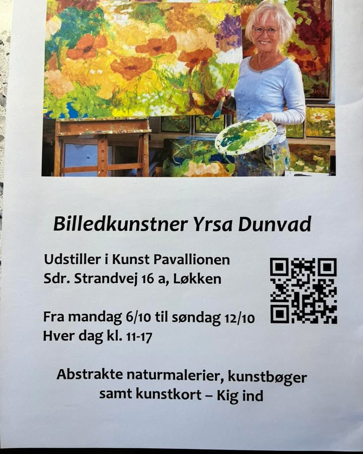 Yrsa Dunvad åbner nyt galleri i Løkken med udstilling af malerier og kunstbøger