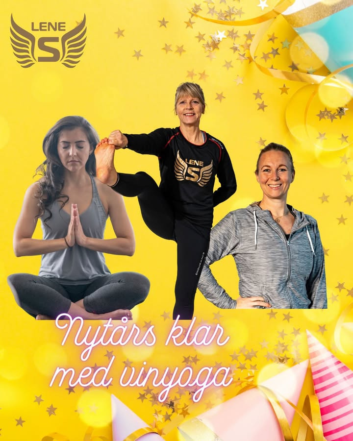 LeneS inviterer til nytårsklar VinYoga med Helle og Birgitte