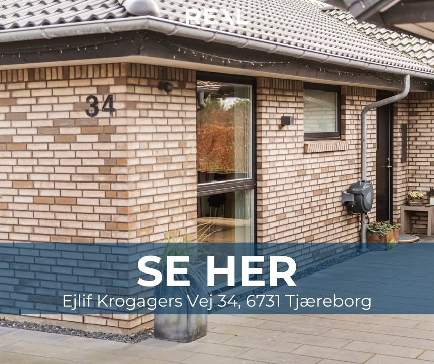 Familievilla i Tjæreborg: RealMæglerne Esbjerg fremhæver nyopført villa til salg