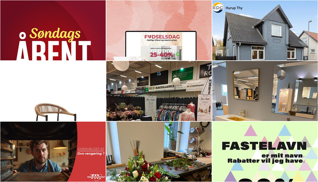 Nyt fra MOBILHYTTEN, EDC Hurup Thy, ELINS BUTIK og 11 andre