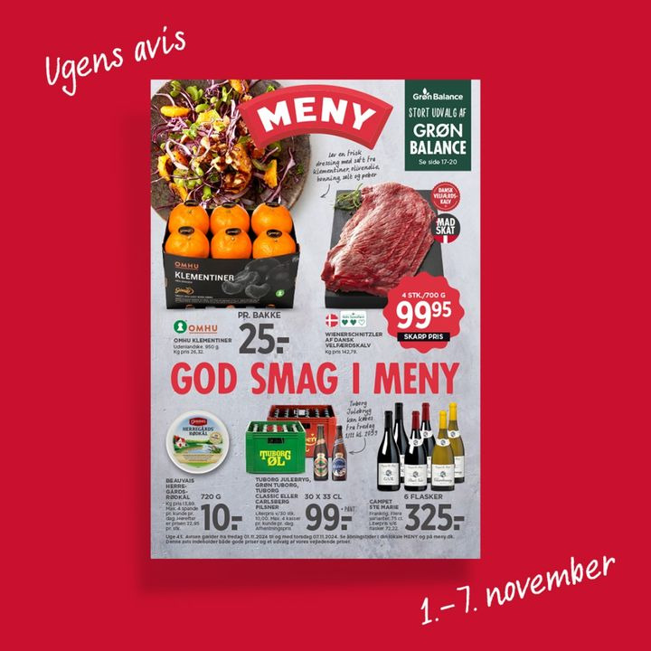 Meny Randers klar til mortensaften med fokus på økologi i ugens tilbudsavisen