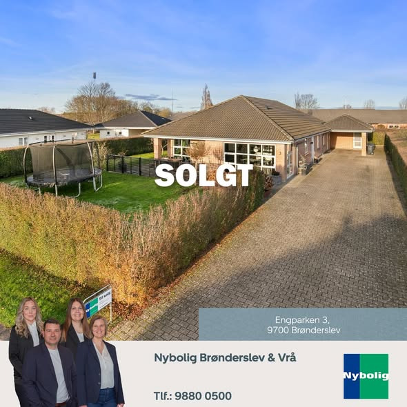 Nybolig Brønderslev & Vrå melder om boligsolgt i Engparken og søger nye salgsemner