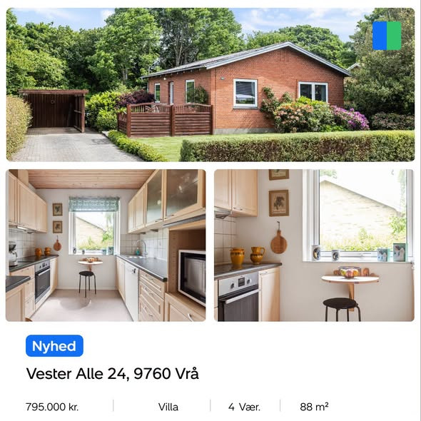 Nybolig Brønderslev & Vrå præsenterer velholdt villa med kælder centralt i Vrå