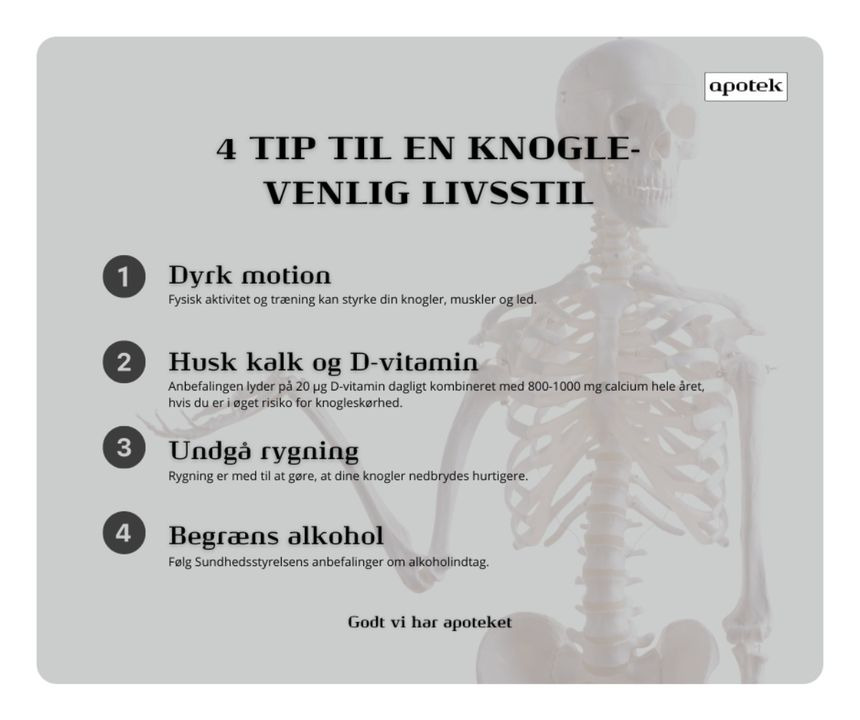 Herning Løve Apotek: Sådan lever du knoglevenligt og forebygger osteoporose
