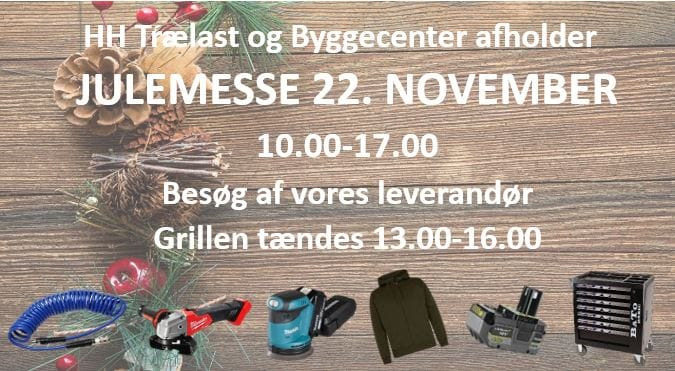 Kom i julestemning til julemesse hos HH Trælast & Byggecenter i Højslev 