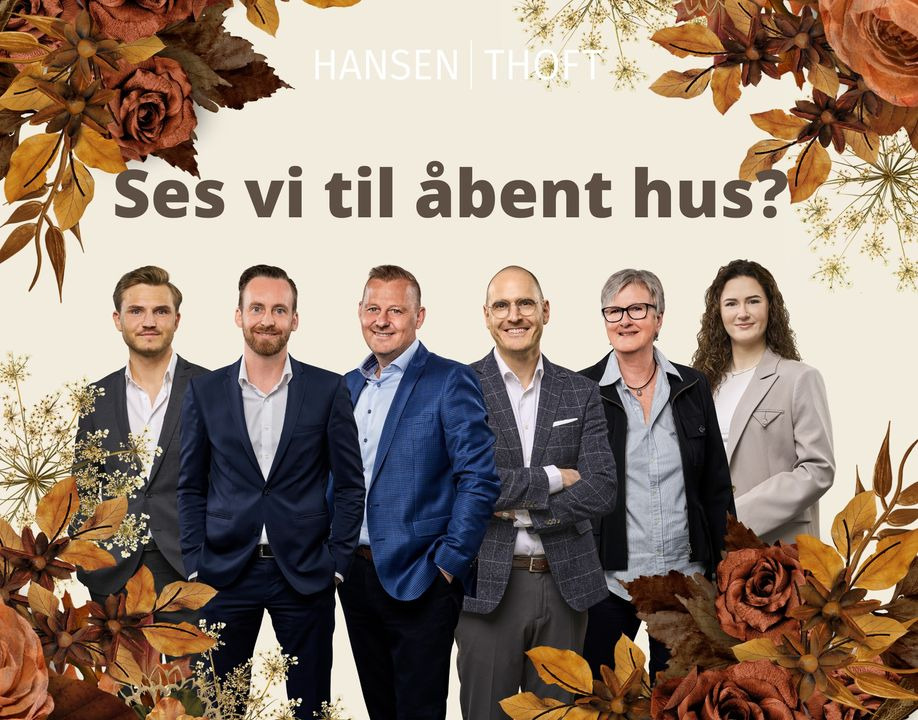 Åbent hus med tilmelding hos Ejendomsmæglerne Hansen & Thoft i efterårsferien