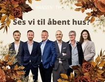 Ejendomsmæglerne Hansen & Thoft inviterer til åbent hus med tilmelding i efterårsferien