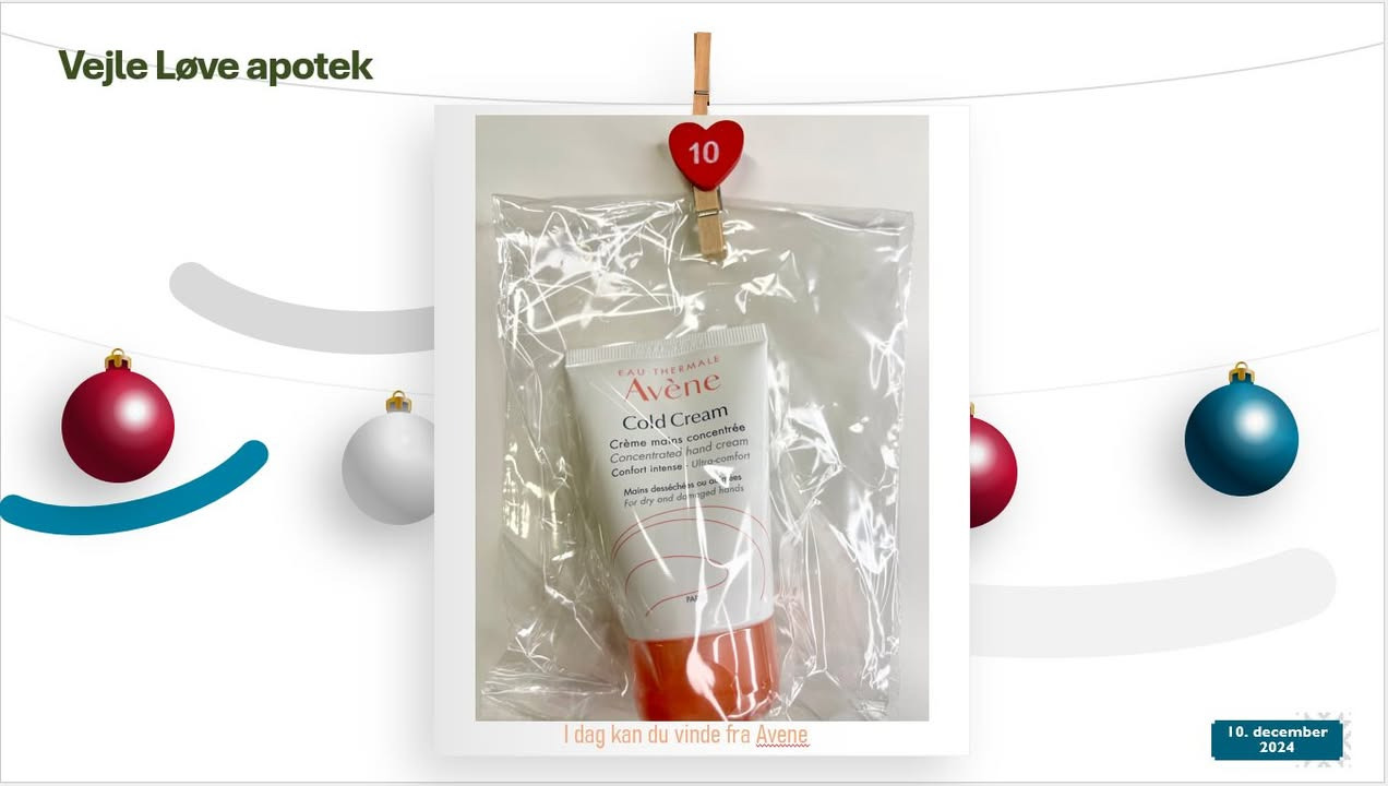 Vejle Løve Apotek inviterer til julekalenderkonkurrence med daglige præmier fra 1. december 2024