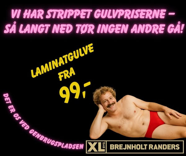 XL-Byg Brejnholt Randers inviterer til store besparelser på laminatgulve fra 99,- pr. m²