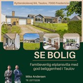 Familievenlig etplansvilla i Taulov til salg hos Ejendomsmægler Mike Andersen