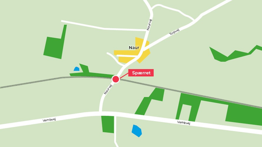 Spærring af Naurvej