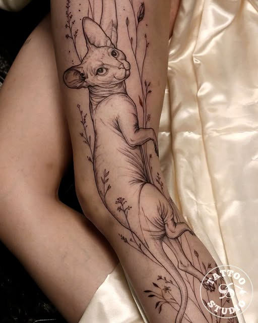 Tattoo Studio 96 Aalborg viser et unikt tattoo af Elnur