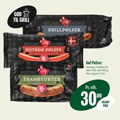 Grillede hotdogs er en uundgåelig sommerklassiker