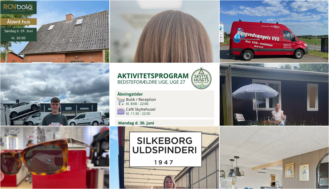 Nyt fra Bentzens Køreskole, EDC Torben Larsen, RCNBolig Silkeborg og 6 andre