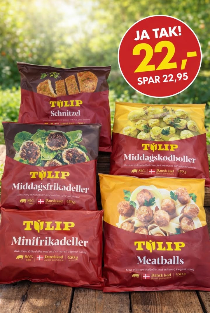 Meny Hobro tilbyder Tulip frost produkter til under halv pris