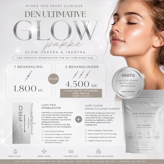 Frost Clinique lancerer snart den ultimative glow-pakke som de eneste i Danmark