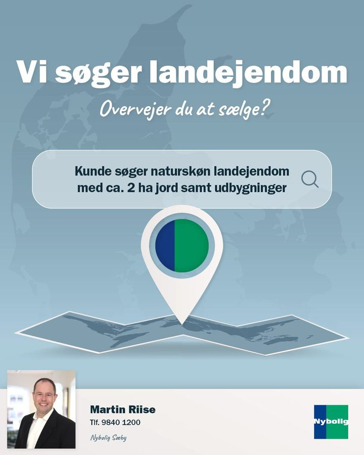 Nybolig Sæby A/S søger landejendom i naturskønne omgivelser