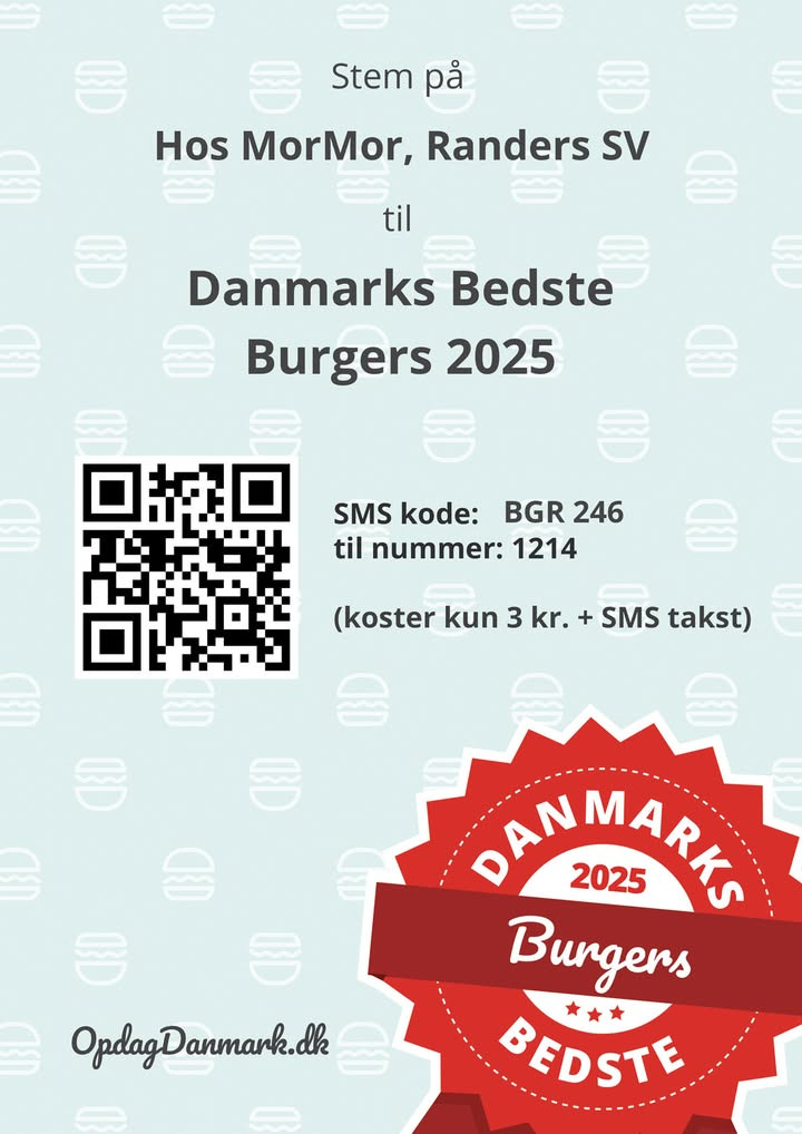 Hos Mormor beder om din stemme i Danmarks Bedste Burger 2025 konkurrencen