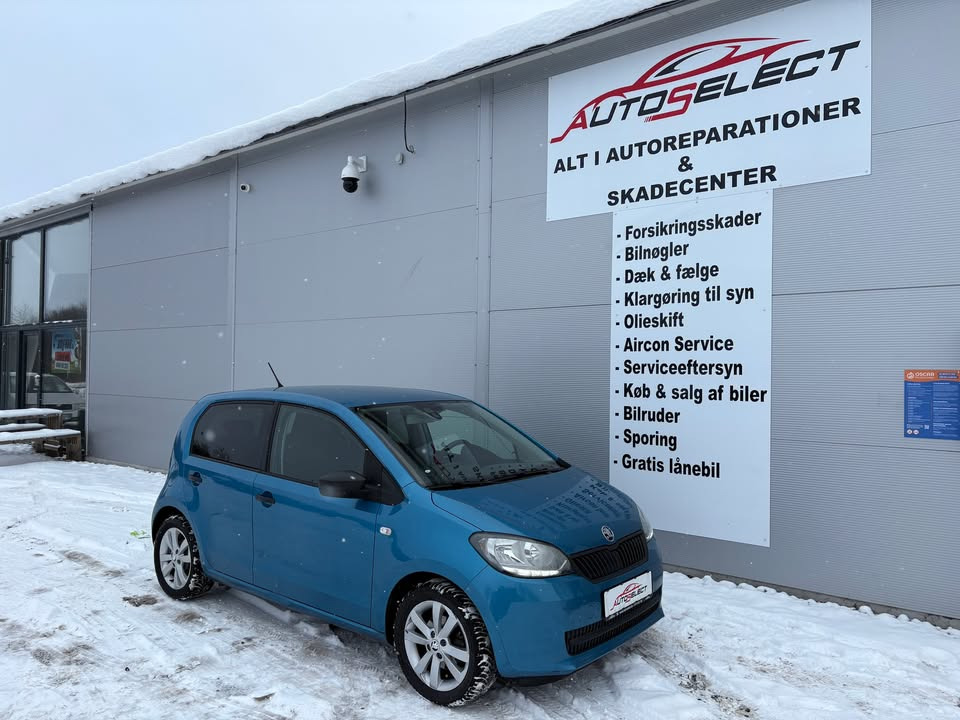 AutoSelect i Slagelse tilbyder nysynet Skoda Citigo med lavt kilometertal til salg