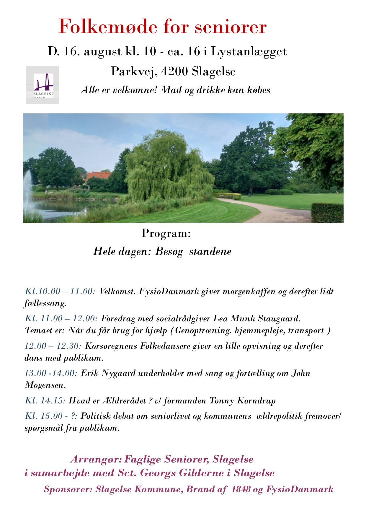 Folkemøde for seniorer i Slagelse