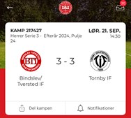 Frustration for Tornby IF: Spildte point i kampens sidste minutter