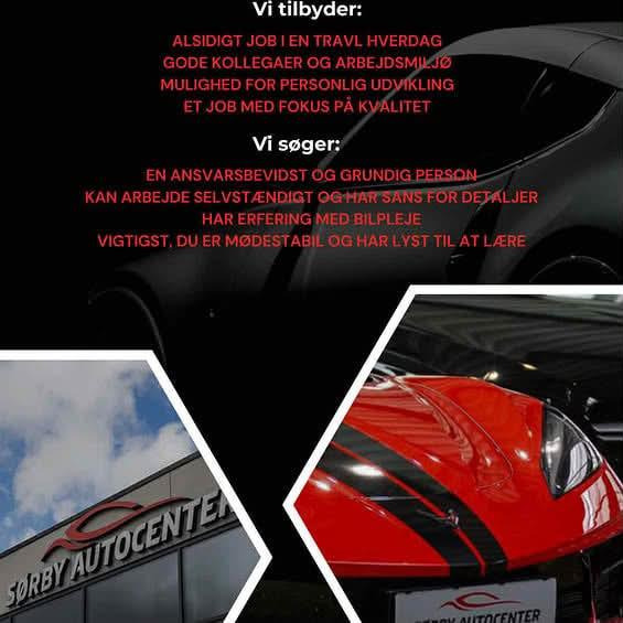 Sørby Autocenter søger klargøringsmand eller -kvinde til bilplejeafdelingen