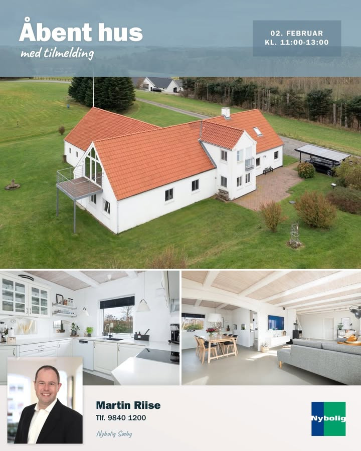 Nybolig Sæby A/S inviterer til åbent hus på liebhaverejendom i smuk natur nær Frederikshavn