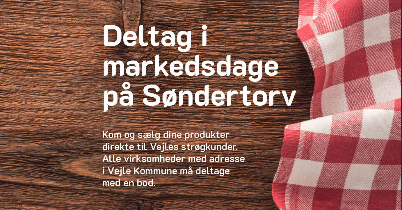 Deltag i markedsdage på Søndertorv Markedsdagene på Søndertorv