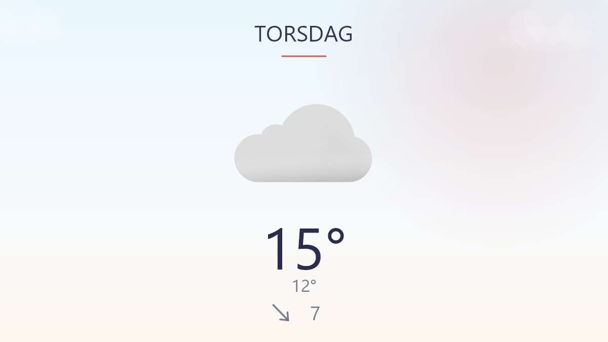 Tør dag med vind i håret