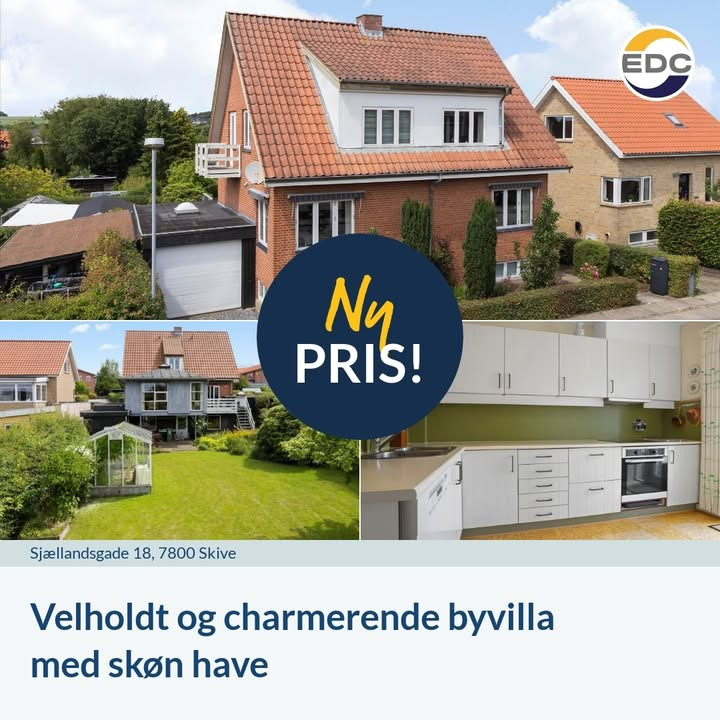 EDC Skive I/S annoncerer prisjustering på bolig med energimærke C