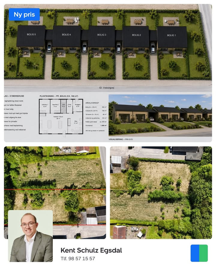 Nybolig Hadsund har ny pris på projektgrund til rækkehusbebyggelse