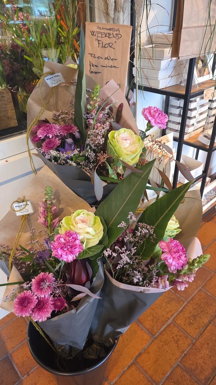 Flore Vida præsenterer weekendens blomsterbuket klar til festlighederne