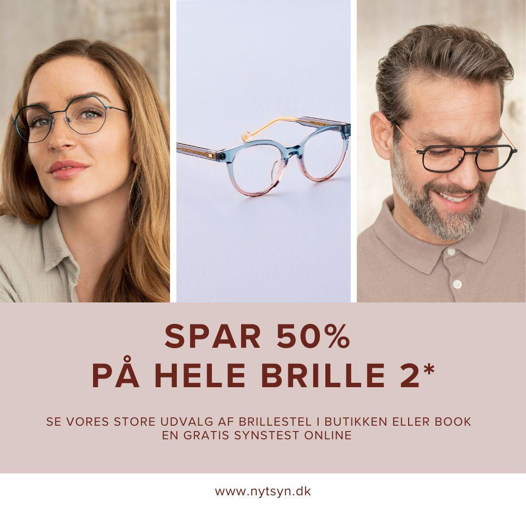 Nyt syn Veri tilbyder 50% rabat på brille nummer to
