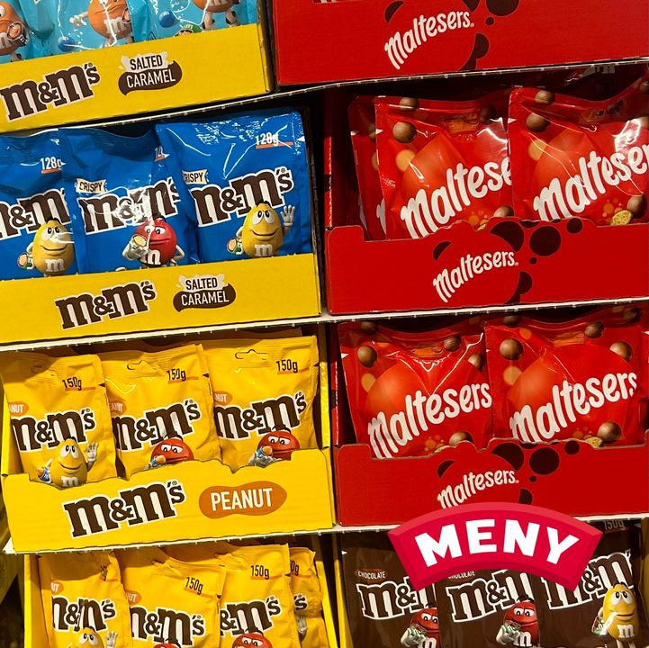 Meny Hjerting tilbyder M&M's til kun 15 kr fredag 1/11