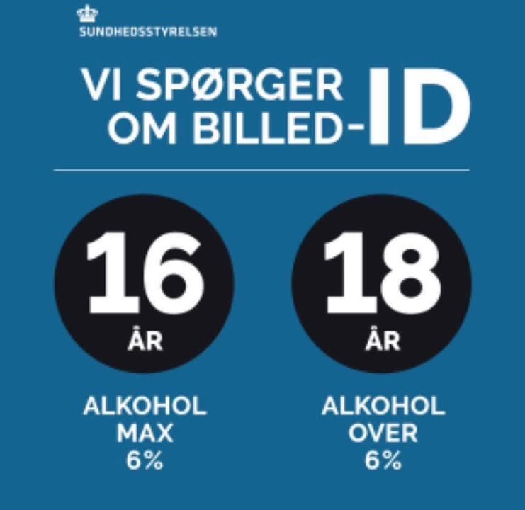 Rema 1000 Gærumvej informerer om ny lovændring for salg af alkohol til unge