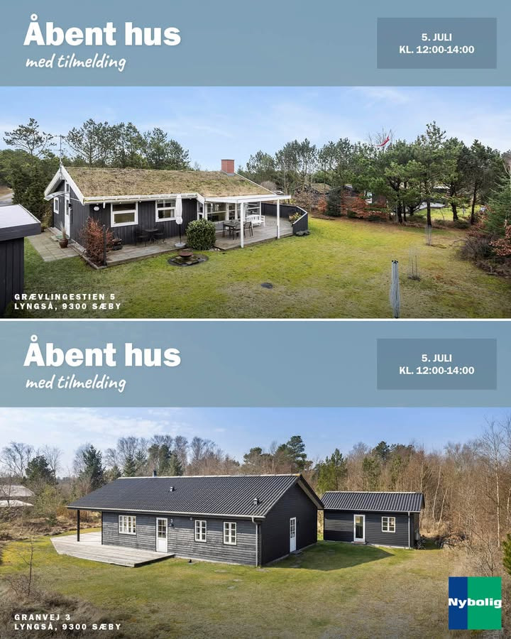 Nybolig Sæby A/S inviterer til åbent hus i Lyngså med tilmelding
