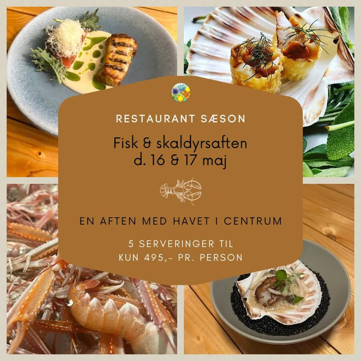 Restaurant Sæson inviterer til fisk og skaldyrsaften i maj