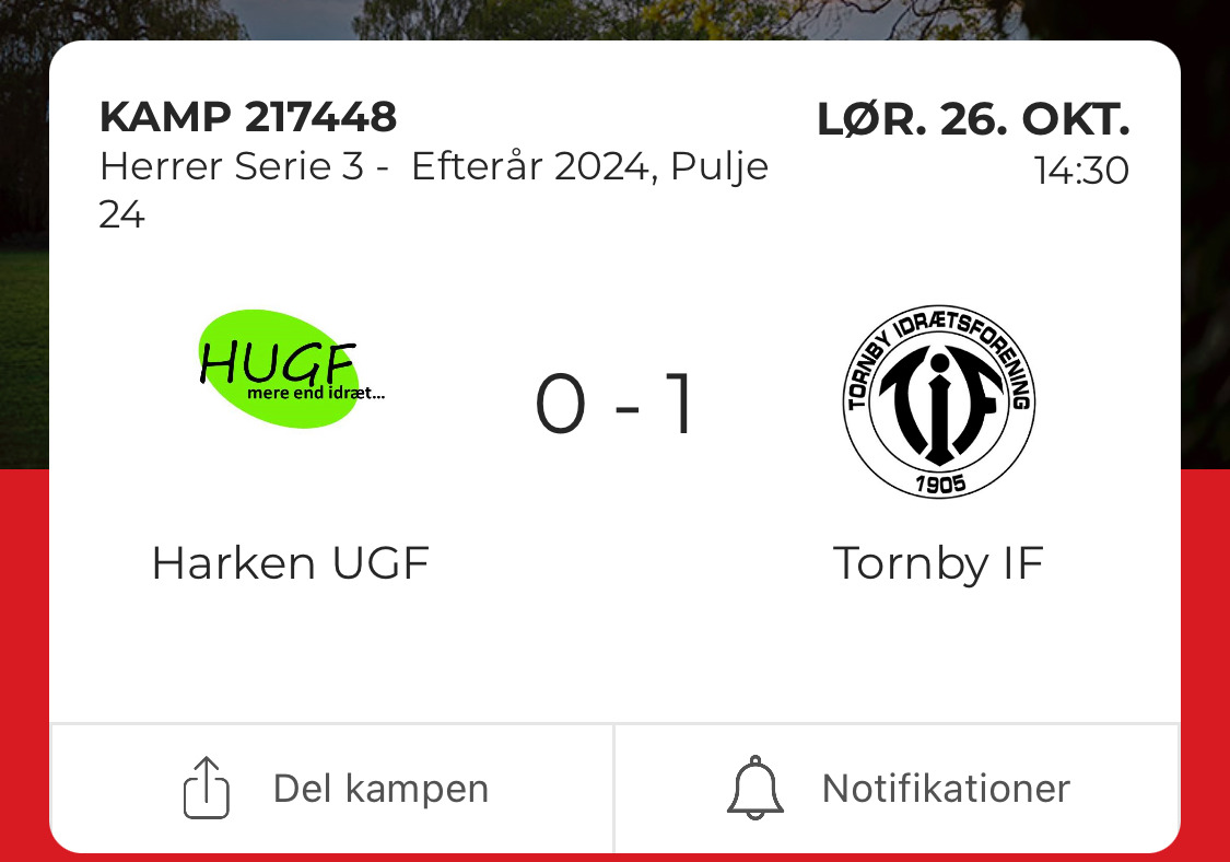 Tornby IF afslutter sæsonen med strålende triumf på udebane