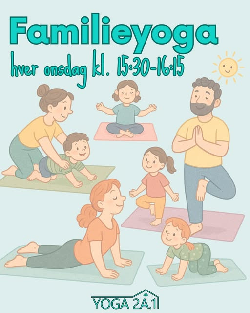 YOGA 2A.1 inviterer til familieyoga med leg og grin for alle børn