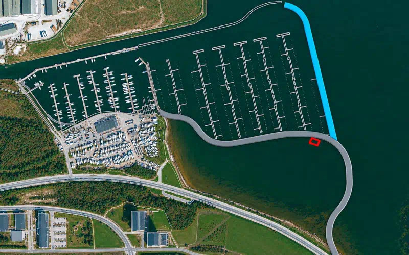 Nyt testfelt i Kolding Fjord baner vejen for bæredygtige og klimavenlige løsninger i Marina City