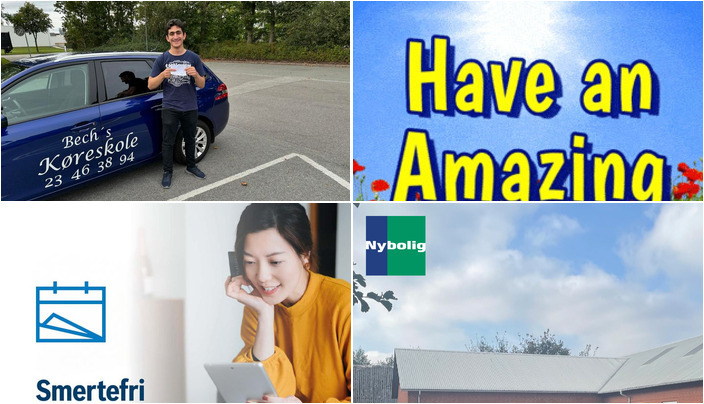 Nyt fra Bech's Køreskole, Jensen Jordbær, Nybolig Sæby A/S og 1 anden