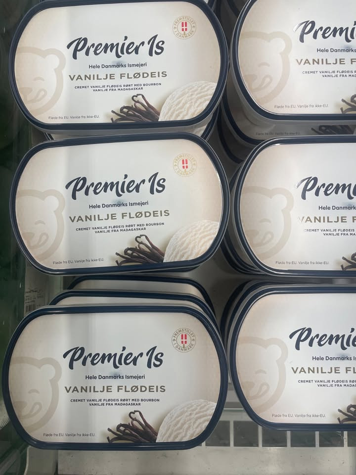 Meny Randers tilbyder Premier vanilje flødeis til kun 20 kr.