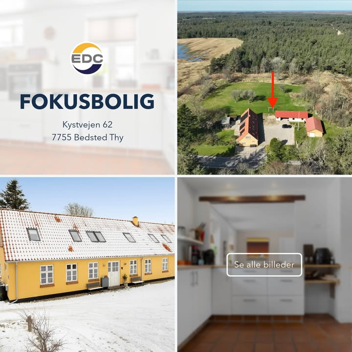EDC Hurup Thy fremhæver attraktiv bolig på Kystvejen 62 i Bedsted Thy