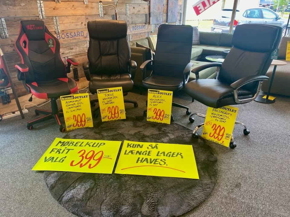 Kumo Outlet annoncerer vildt kontorstolstilbud i kommende artikel i VORES Holstebro
