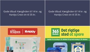 Gode tilbud: Kærgården til 14 kr. og Hardys Crest vin til 35 kr.